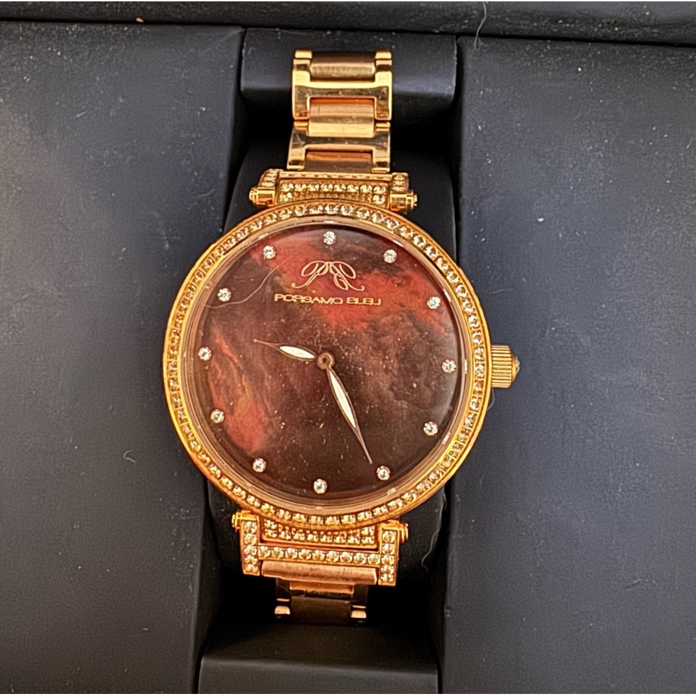 NIB Porsamo Bleu Chantal Topaz Watch